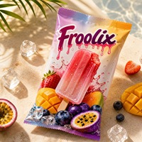 Sac d'emballage alimentaire jetable en plastique pour crème glacée et bâtonnets glacés, écologique et personnalisable