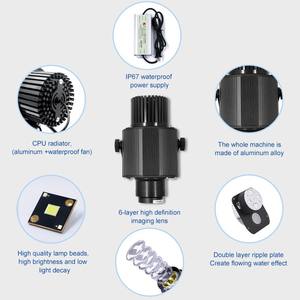 Proyector de efecto de onda de agua impermeable para exteriores con logotipo Gobo para exteriores - Product Image 2