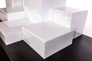 Espositore <span class=keywords><strong>per</strong></span> Buffet in Acrilico Personalizzato, Alzate Bianche in Acrilico <span class=keywords><strong>per</strong></span> Catering e Presentazione Cibo - Product Image 5