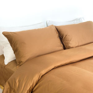 Terracotta GOTS Certified Sustainable 100% Organic Cotton <strong>Cot</strong> Sheet <strong>Bedsheets</strong> Duvet Cover Bedding Sheets Set - Product Image 3