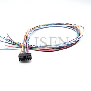 43025-1400 Automotive Molex 3.0mm Series Unsealed Female 14 Pin Wire Harness 24AWG