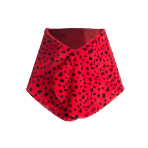 Capa de Bruja con Estampado de Leopardo Rojo y Blanco de <span class=keywords><strong>Cruella</strong></span> Dalmatian para Halloween, Disfraz de Cosplay - Product Image 3