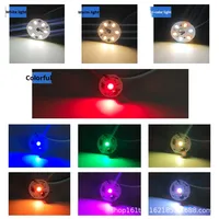 Modules LED 31mm/50mm 5V USB, alimentation USB, couleur unique, double couleur, sept couleurs, carte source lumineuse, câble de commutation, LED basse tension