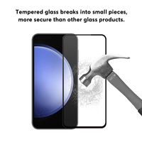 Protecteur d'écran de téléphone pour Samsung Galaxy S23 FE/A54 protecteur d'écran en verre trempé à couverture complète