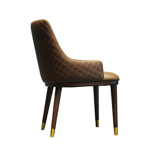 Bắc Âu nhà hàng đồ nội thất bọc da ghế gỗ đồ nội thất nhà gỗ soild Ghế ăn ghế khách sạn phòng ăn ghế - Product Image 2