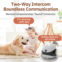 Caméra Robot Connectée Sans Fil 2K HD pour Animaux de Compagnie, Moniteur Intelligent IA Mobile pour Chiens et Chats avec Patrouille Automatique et Auto-Recharge pour la Sécurité Domestique