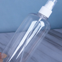 Bouteille pulvérisateur à gâchette en plastique PET transparente, économique, 100 ml, 200 ml, 500 ml