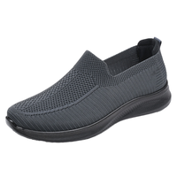 Chaussures décontractées pour hommes avec logo personnalisé, style business, respirantes, en maille, design tendance, antidérapantes, tige en tissu flexible, légères