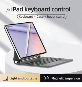 Nuevo Teclado Mágico Inalámbrico Magnético Tipo Folio de Última Tendencia para iPad Pro 11 Pulgadas y iPad Air 7ª 6ª 5ª 4ª Generación 11" con Funda de Cuero - Product Image 3