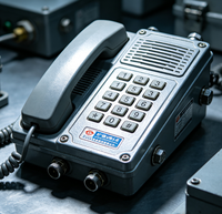 Échantillons Gratuits - Téléphone Antidéflagrant et Anti-Bruit KTH123 pour l'Exploitation Minière, 60V DC 35mA, Transmission 10km, Niveau Sonore 90dB
