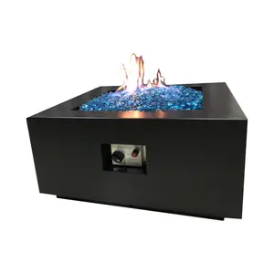 आउटडोर हीटर आँगन गैस Firepit टेबल Corten स्टील आग गड्ढे