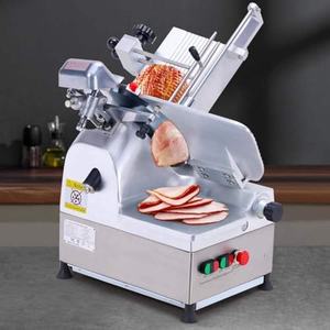 Commercial Meat Slicer Stainless Steel Adjustable Thickness Semi Automatic Fresh Meat <b>Cutter</b> 50-60 Hz Operation - Product Image 2