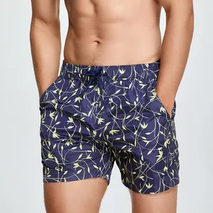 Seobean Beach Swimming Clothes Men Wear Floral Tropical Printed Short For Men Beachwear Swimwear Custom Quick Dry Shorts