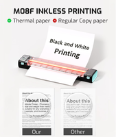 Imprimante Thermique Portable A4 sans Encre, sans Fil, Bluetooth, pour Usage Quotidien