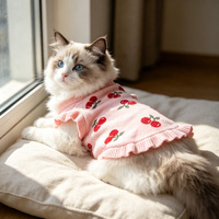 FIRSTWELL Gilet Rose Moderne Classique Blanc Confortable Portable Réglable Mignon Motif Animal Hiver Tissu Tricoté Vacances Décontracté Chats
