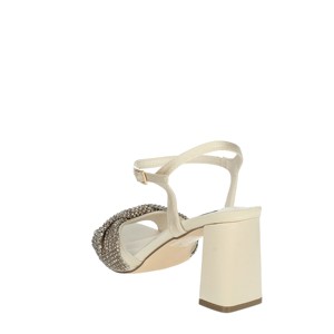 Sandali con tacco a punta aperta alla moda da donna con punta aperta 96195-ik005 cipria con punta quadrata stile Outdoor tacchi aperti collezione cipria - Product Image 2