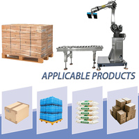 Palettiseur robotisé à six axes, robot de palettisation automatique pour cartons, sacs, canettes, bouteilles