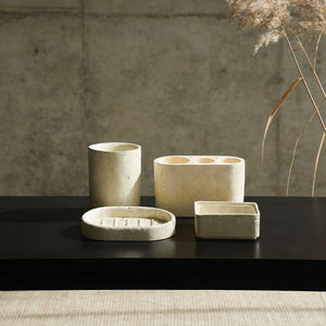 <span class=keywords><strong>Set</strong></span> da Bagno di Lusso in Cemento a Cinque Pezzi, Ecologico, Imballaggio Sicuro, Forma e Colore Personalizzabili, <span class=keywords><strong>Kit</strong></span> di Accessori per Bagno per Casa e Hotel - Product Image 6