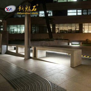 Nuevos Bancos de Hormigón con Piedra Mágica GRC, Iluminación Exterior para Espacios Públicos - Product Image 4
