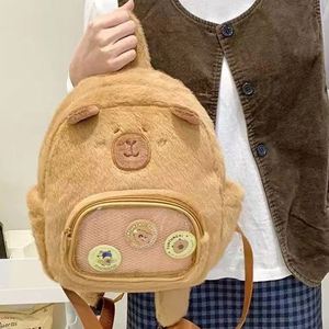 Cartoon Plush Stuffed Animal <b>Crossbody</b> Backpack Zipper Girls' Kids' Shoulder for Ita <b>Bag</b> Women's <b>Messenger</b> <b>Bags</b> Plush Backpack - Product Image 5