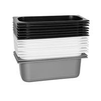 Boîte à crème glacée en PP transparent de qualité alimentaire avec couvercle hermétique pour le stockage des aliments dans la cuisine et l'emballage maison