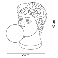 Nouvelle conception de lampe de table sculpturale LED Villa David Grèce avec bulles de savon