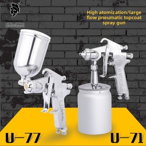<span class=keywords><strong>Pistolet</strong></span> de pulvérisation pneumatique U71/U77 <span class=keywords><strong>avec</strong></span> réservoir supérieur/inférieur anti-colmatage - Product Image 3