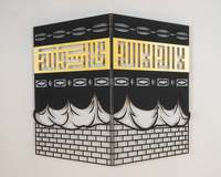 Décoration murale en métal Art déco islamique Kufic Kaaba, calligraphie arabe, cadeau du Coran pour le Ramadan, grande décoration intérieure suspendue