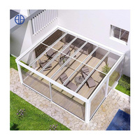Véranda aluminium verre personnalisé hiver jardin véranda serre économie d'énergie aluminium véranda maisons en verre