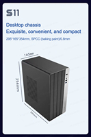 Boîtier de PC Gamer-X MicroATX Mid Tower, nouveau design, vente chaude, avec alimentation 1U pour ordinateur de bureau, en stock