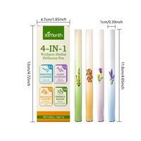 Ensemble d'inhalateurs à base de plantes pour l'équilibre métabolique - Stylo diffuseur 4-en-1 pour l'harmonie corporelle et un cycle de bien-être stable - Exportation mondiale 4 pièces