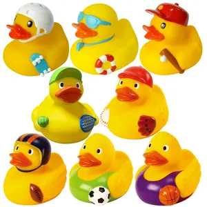 Beisebol Golfe Esporte Futebol Futebol Pato Weighted Float Assorted Tênis Bulk Banheira Basquete Squeaky Rubber Duck