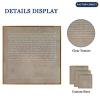 Peinture abstraite peinte à la main, texture épaisse, toile, style Wabi Sabi, décoration intérieure d'hôtel, œuvre d'art en gros, taille personnalisée