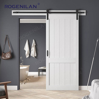 Portes coulissantes en aluminium imitation bois Rogenilan pour intérieur de maison, grain de bois, porte coulissante pour garde-manger