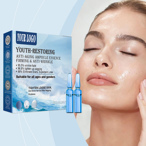 أمبولة مصل للوجه مضادة للشيخوخة ومجددّة للبشرة تحتوي على الكولاجين وحمض الهيالورونيك لشد البشرة ومكافحة التجاعيد - Product Image 1