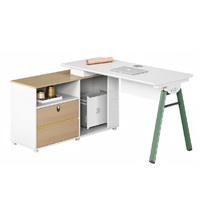 Poste de travail de bureau individuel avec cloison de séparation, bureau informatique moderne, ensemble de mobilier de direction de luxe, vente en gros