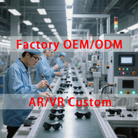 Lunettes intelligentes personnalisées d'usine de 0,71 pouce avec écran OLED, lunettes VR, écran OLED, service personnalisé, lunettes AR OLED