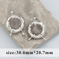 M992 10 pièces/lot Crochets de fermeture ronds plaqués or 18 carats Connecteurs pour la fabrication de bijoux DIY Accessoires de collier
