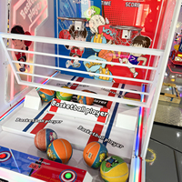 Machine d'arcade de basketball double pour enfants, console de jeu sportive à monnayeur, borne de basketball à double panier