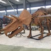 Répliques de squelette de dinosaure grandeur nature personnalisées Modèles réalistes de dinosaures en fibre de verre pour parcs et expositions en plein air