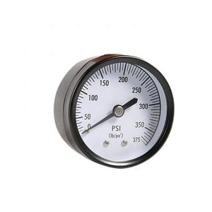 2.0 "50mm 부르동 튜브 압력 게이지 압력 측정 게이지 블랙 스틸 케이스 1/4" NPT 황동 스레드 백 마운트 - Product Image 1