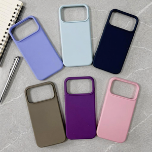 เคสโทรศัพท์ซิลิโคนเหลวกันรอยนิ้วมือแบบด้าน ป้องกันแรงกระแทก สำหรับ <span class=keywords><strong>iPhone</strong></span> 17 <span class=keywords><strong>Pro</strong></span> <span class=keywords><strong>Max</strong></span> สีพื้นนุ่ม ป้องกันด้านหลัง - Product Image 1