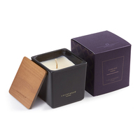 Mescente Groothandel Luxe Private Label Geurende Soja Wax Kaars Met Briccole Houten Deksel