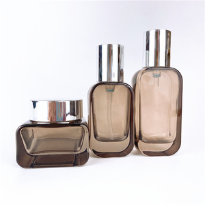 <span class=keywords><strong>Set</strong></span> Botol Pompa Kosmetik Kaca Yo Li O YLO-ZJY-027 dengan Tutup dan Kuas untuk Wadah dan Stoples Perawatan Kulit - Product Image 5