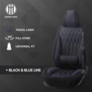 Marcan Custom Look Marcan Élégant Treillis de Diamants Style Automobile Amélioration Complète du Siège en Lin Multi-Couleurs - Product Image 5
