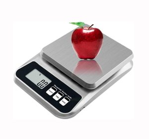 Balança de Alimentos Doméstica em Aço Inoxidável com LCD, Inteligente, Alimentada por Pilhas AAA, Design Compacto para Café, Cozinha e Confeitaria - Product Image 3