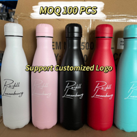 Botol air olahraga baja tahan karat 17oz kustom penjualan 2023 termos terisolasi vakum dinding ganda kapasitas 500ml