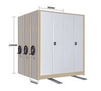 Système d'étagères mobiles en acier réglables, compacteur de dossiers, armoire d'archives pour le rangement de mobilier de bureau, étagère à roulettes pour dossiers