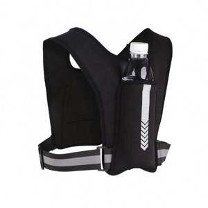 Gilet de sécurité unisexe en néoprène, personnalisé pour le sport, avec porte-téléphone, porte-bouteille réfléchissant pour la course, antivol, vente en gros - Product Image 1