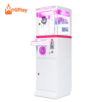 Kommerzieller Münzbetriebener Greifautomat Rosa Mini-Spielzeugautomat für Einkaufszentren und Vergnügungsparks